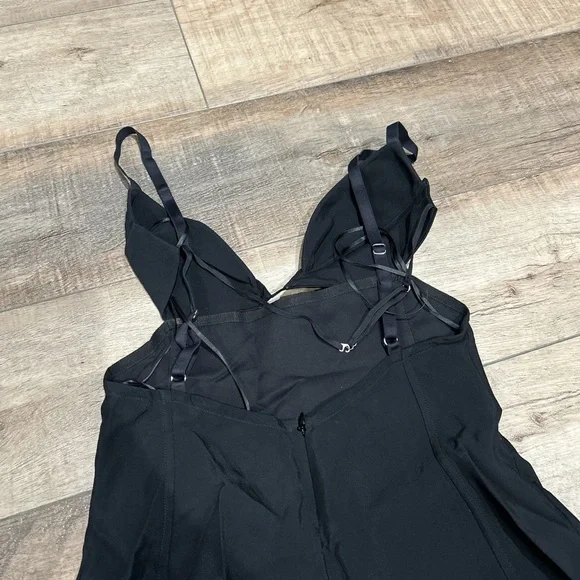 Nensi Dojaka cutout crepe mini dress in black - Picture 6 of 7